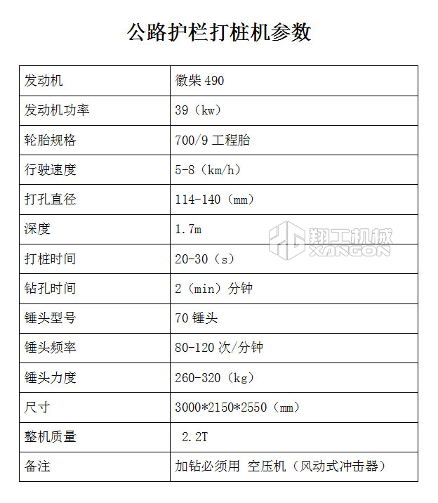 護(hù)欄打樁機(jī)